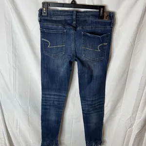 American Eagle Outfitters Women's Dark Blue Ankle Jeans thumbnail 2