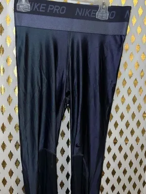 Nike pro hypercool leggings tight fit training blue gray size S thumbnail 1