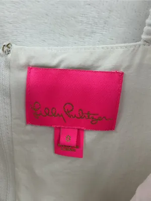 Lilly Pulitzer White Ruffle-Shoulder Mini  romper thumbnail 7