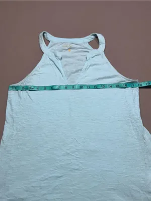 Lilly Pulitzer Tank Top Womens Large Mint Green Halter 100% Cotton thumbnail 5