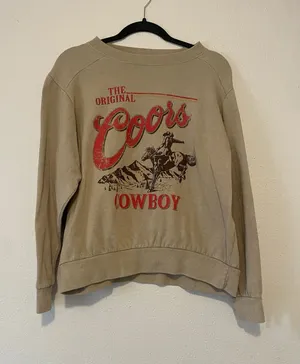 Coors Women'S Og Coors Cowboy Graphic Crewneck Sweatshirt thumbnail 1