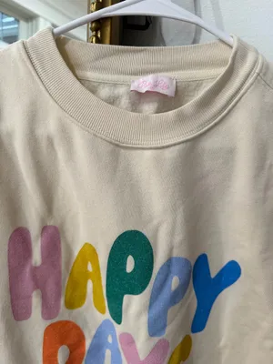 Pink Lily Happy Days Only Graphic Sweatshirt thumbnail 3