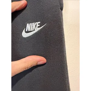 Nike Black Joggers White Swoosh Elastic Waist & Hem Athletic Holiday 2025 SZ S thumbnail 4