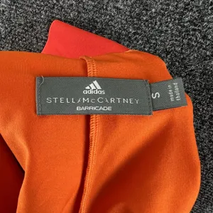 adidas Stella McCartney Barricade Tennis Skort Orange Pleated Skirt Small S thumbnail 5