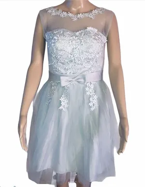 Gorgeous special occasion lace tulle dress thumbnail 1