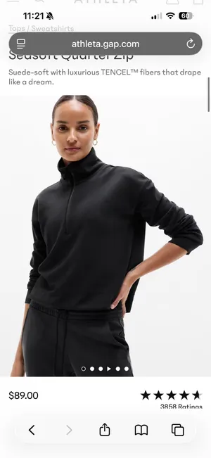 Athleta Seasoft Quarter Zip & Pants thumbnail 2