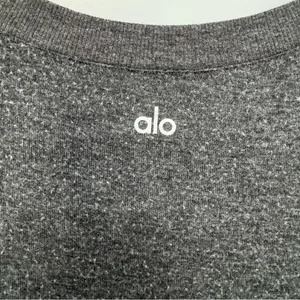 Alo Dark Gray Long Sleeve Top thumbnail 6