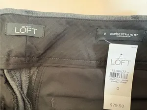 LOFT Women's Straight-Leg Dress Trousers in Slate Gray thumbnail 6