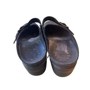 Mephisto Black Leather Mary Jane Comfort Clogs EU 39 US 8.5 9 Adjustable in EUC thumbnail 5