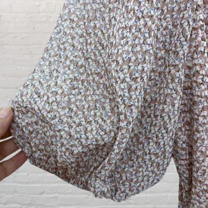 Sienna Sky Cottagecore Romantic Dusty Pink Floral Puff Sleeve Summer Dress M Boho Whimsical thumbnail 12