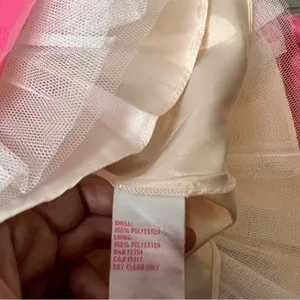 Vintage‎ Betsey Johnson pink tulle skirt dress bustier top sz 4 thumbnail 5