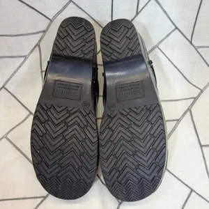 Sanita Professional Clogs‎ Size 40 Black Leather Slip On Comfort Shoes thumbnail 8