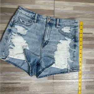 American Eagle Outfitters Ripped Denim Mom Jean Shorts, Size 4 thumbnail 2
