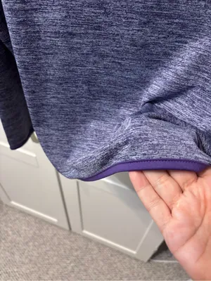 Colosseum Purple Heather 1/4Zip Long Sleeve Pullover Kansas State Wildcats Sz S thumbnail 9