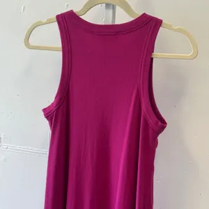 Loft Womens Magenta Pink Ribbed Sleeveless Racerback Maxi Dress Medium 767200 thumbnail 5