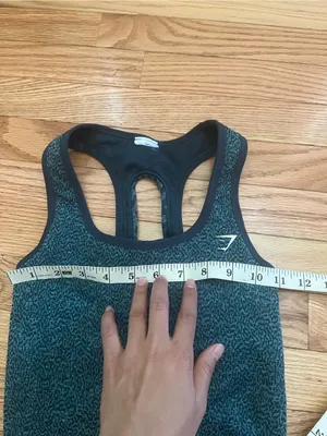 Gymshark Green Seamless Racerback Sports Bra Small Crop Tank thumbnail 3