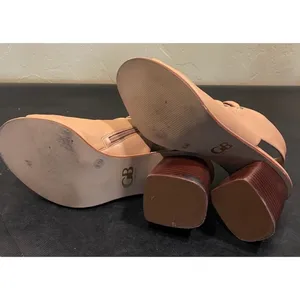 Gianni Bini Y2K Booties, Size 8, Beige thumbnail 5