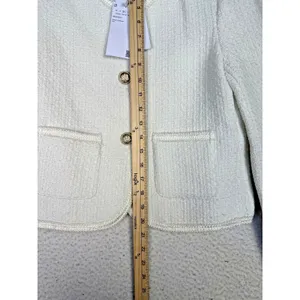 URBAN REVIVO‎ Jacket Womens M White Tweed Business Classic JackieO Academia thumbnail 7