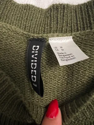 H&M Green Knit Sweater thumbnail 4