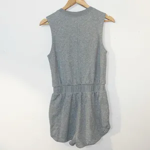 Nike women’s sleeveless gray varsity logo shorts athleisure comfy romper thumbnail 8