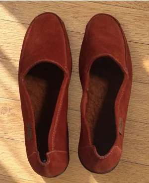 Delman Rust Suede Loafers Flats Size 9.5 New With Box thumbnail 1