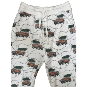 American Eagle XS Christmas Tree Car Jogger Sweatpants‎ Fleece Holiday Lounge thumbnail 3