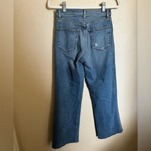 Reformation Stretch Flood Jean Size 26 in Catalina Wash High‎ Rise thumbnail 6