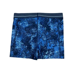 Under Armour Blue Camo Compression Shorts Athletic Activewear Medium thumbnail 3