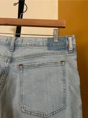 Abercrombie & Fitch Skinny High Rise Jeans Distressed Light Wash Size‎ 32 / 14 thumbnail 7