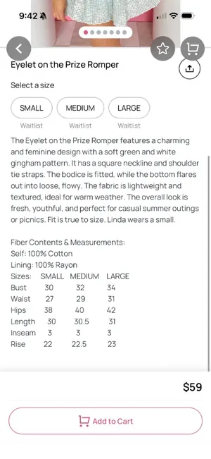 Adeline Boutique Eyelet Romper thumbnail 5