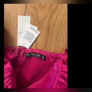 Abercrombie & Fitch Taffeta Off-The-Shoulder Midi Dress M thumbnail 7