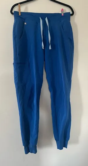 Figs Scrub Jogger Pants Womens Small Blue Medical Nursing Uniform Comfort thumbnail 1