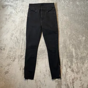 Mother The Stunner Double Zip Ankle Step Fray Not Guilty 25 Edgy Minimalist Chic thumbnail 4