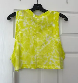 Lululemon All Yours Cropped Cotton Tank Top *Tie Dye size 8 in Marmoleado Tie Dye Highlight Yellow thumbnail 5