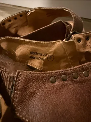 Not Rated Brown & Dark Brown Studded Open-Toe Slingback Mules thumbnail 6