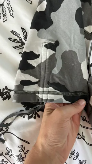 White camo Aerie Biker Shorts thumbnail 2