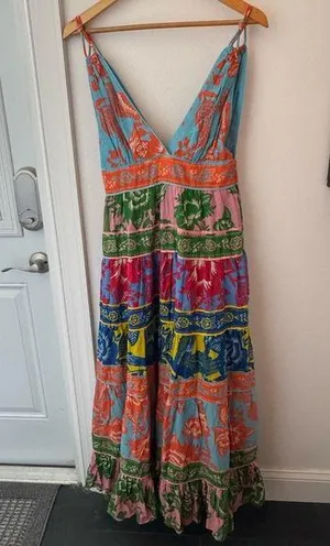 • FARM Rio • NWOT Lace Garden Mix Maxi Dress Size Small thumbnail 1