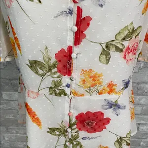 Ellison Multicolor Floral V-Neck Blouse thumbnail 2