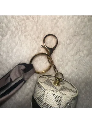 Keychain Bucket Bag Cosmetic Holder White thumbnail 3