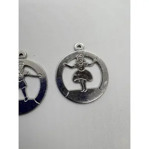 Vintage Forstner‎ Lot of 2 Boy Girl Charm Pendant Sterling 925 Silver 1960s 5.2g thumbnail 5