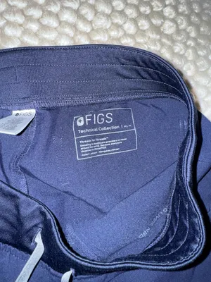 Navy blue FIGS technical collection scrub jogger pants thumbnail 4