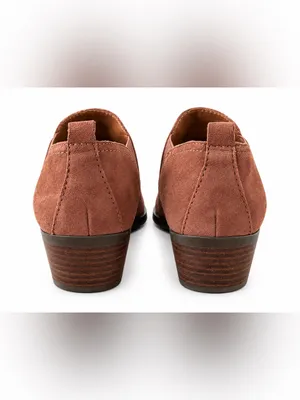 Lucky Brand Suede Western Chelsea Ankle Booties Brown Rust Size 7.5 thumbnail 6
