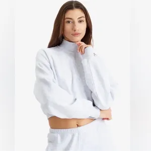 Skims Sweatshirt Zip NWT Heather Grey Brand new thumbnail 4