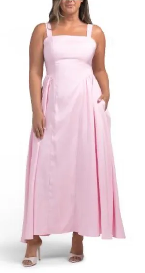 Caroline Constas sleeveless taffeta waist detail dress thumbnail 1