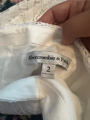 Abercrombie White Lace Mini Skirt thumbnail 8