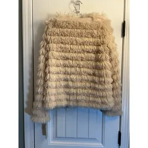 Jolt Faux Fur Shaggy Open Front Jacket Blush Pink Size Small NWT Soft Coat thumbnail 10