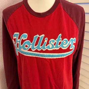 Hollister Burgundy Crew Neck Top thumbnail 2