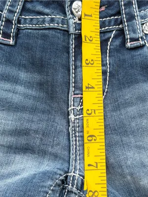 Miss Me Signature Boot Jeans Women’s 26 Blue Stretch Embellished Y2K 29 Inseam thumbnail 9
