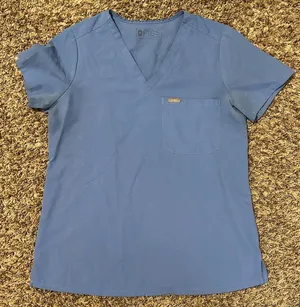 Figs Catarina Scrub Top Blue thumbnail 1