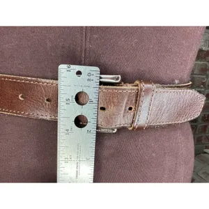 Columbia leather belt brown size 36 thumbnail 2